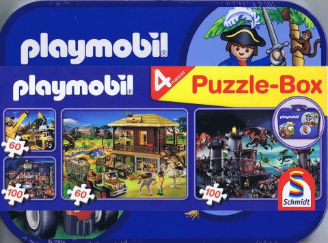 Playmobil, 4 puslespil i kuffert (1)
